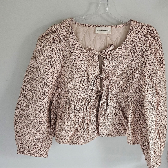 Loeffler Randall Donna tie quilted jacket NWT - Picture 2 of 7